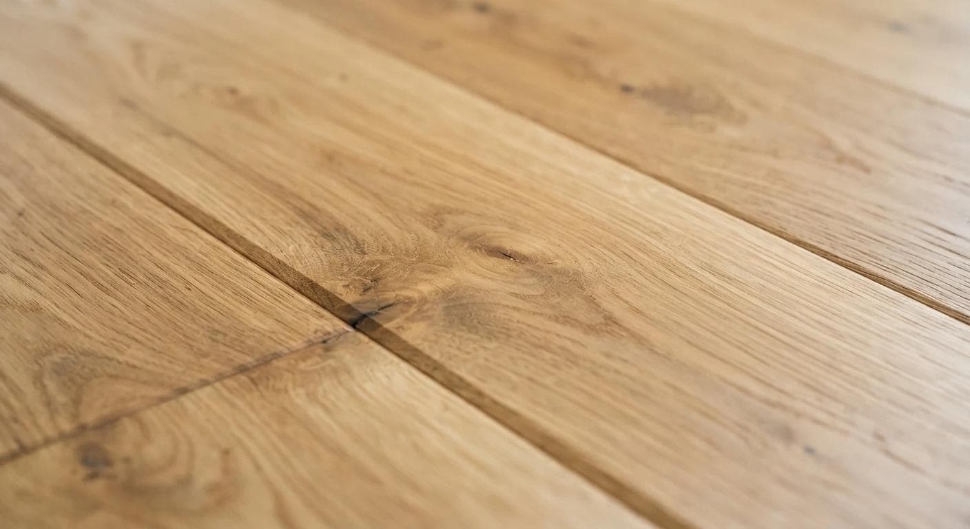 Smoked oak hybrid planks scribed neatly against original heritage skirting.