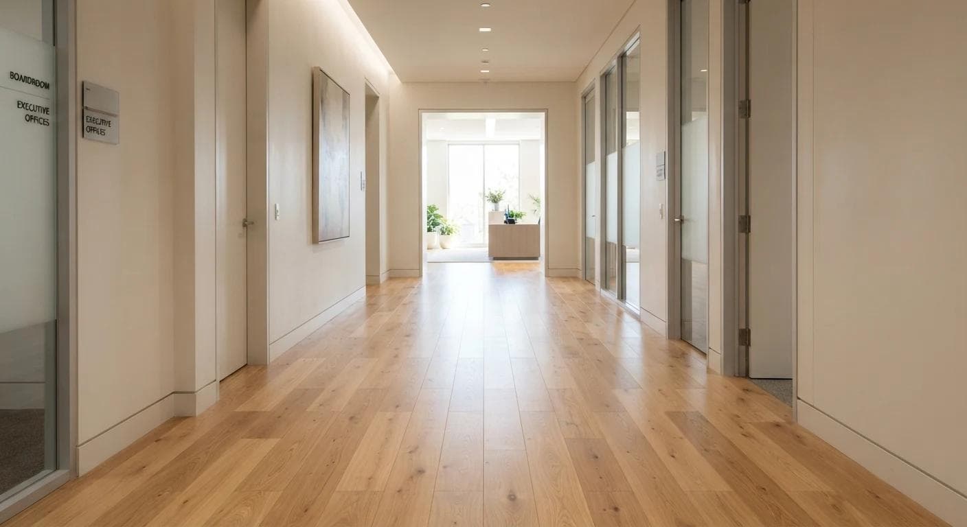 Original Tasmanian Oak boards sanded back and re-finished in a West Hobart cottage.