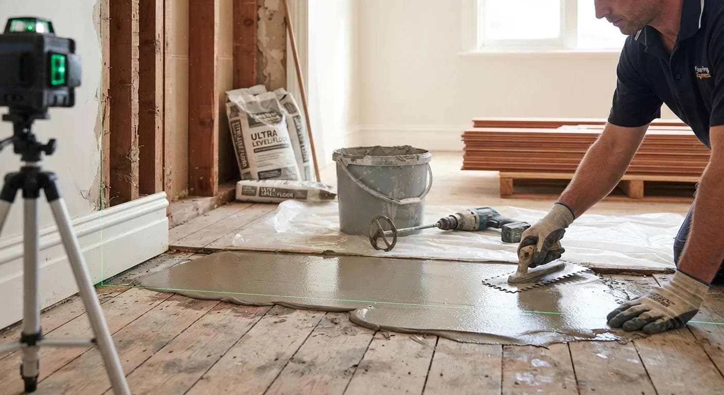 Original homestead boards lifted and numbered ahead of structural repairs.